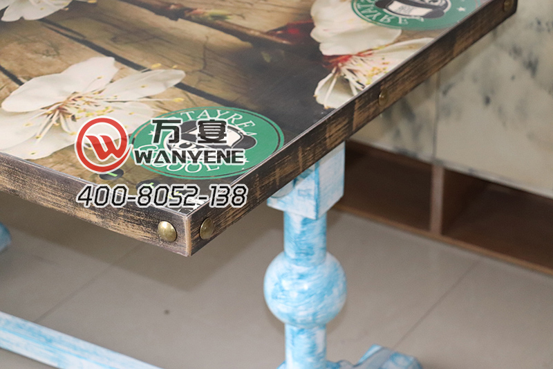工业风主题餐桌-印刷桌面